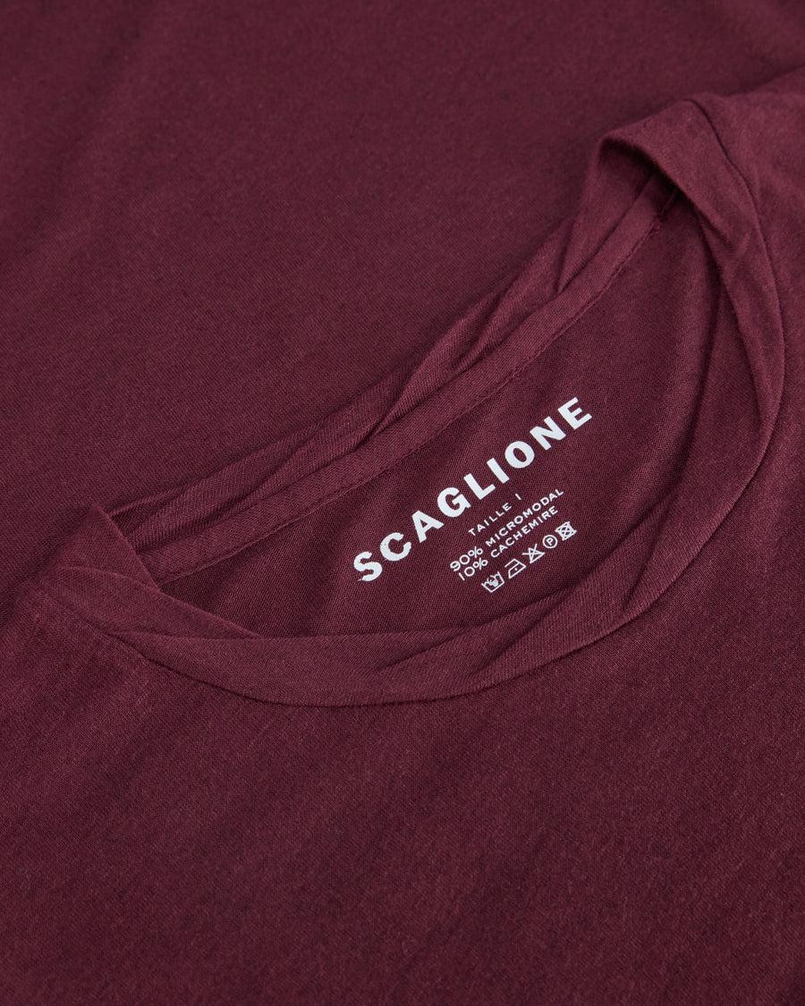Scaglione ROUNDNECK ULTRALIGHT MICROMODAL PRUNE Liquidazione
