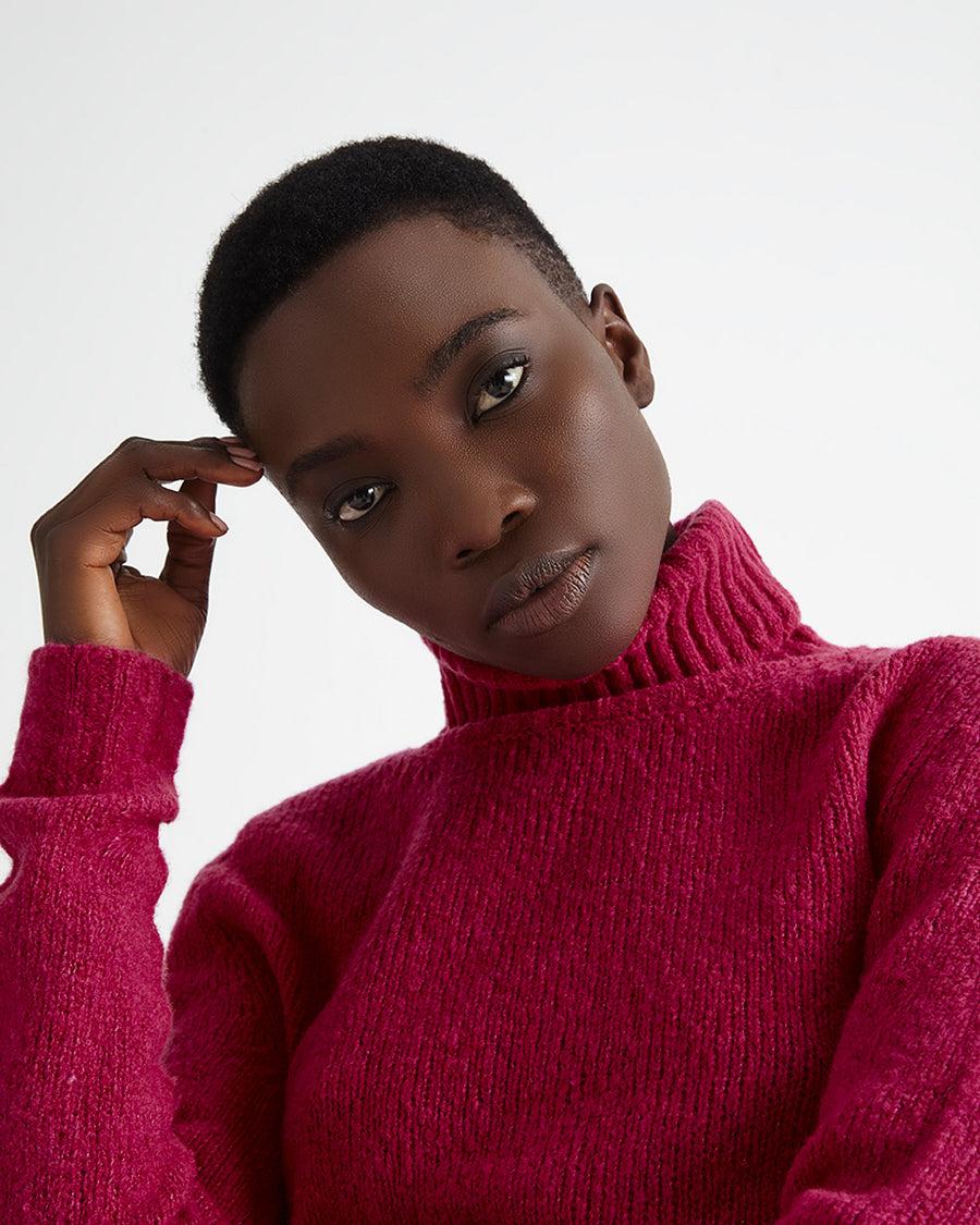 Scaglione TURTLE NECK SEAMLESS PUFFED DAHLIA Fino al 65% di sconto