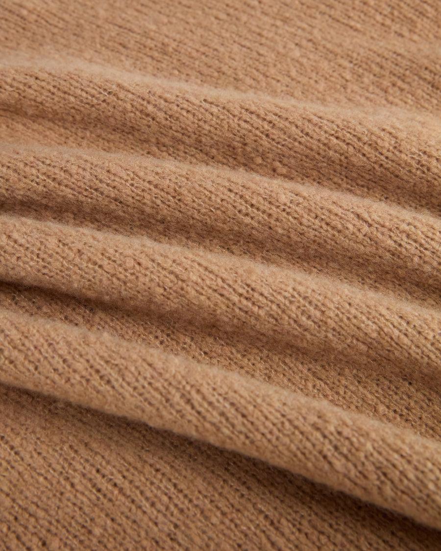 Scaglione TURTLE NECK OVER PUFFED CASHMERE CAMEL Solo un giorno rimasto