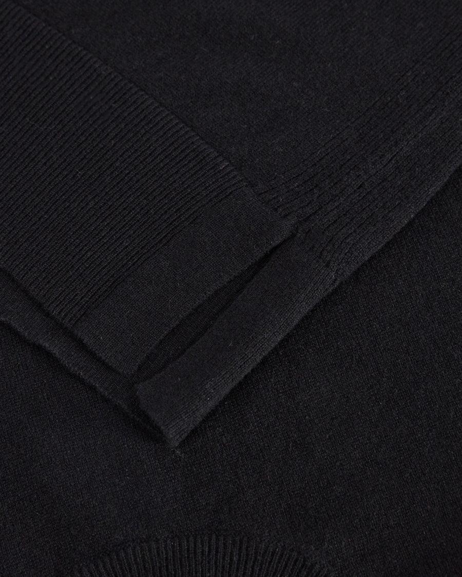Scaglione ROUND NECK BOXY RIBBED SIDES BLACK Limitato a 3 giorni