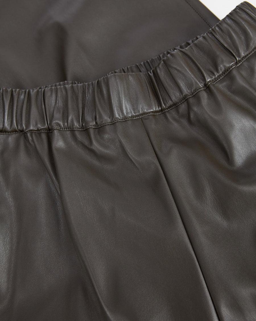 Scaglione PANT DRITTO ECOPELLE KAKI Italy