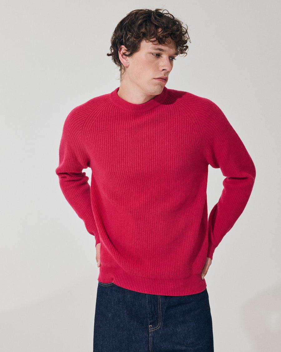 Scaglione ROUND NECK FISHERMAN MIX CASH FUXIA Affare Del Giorno