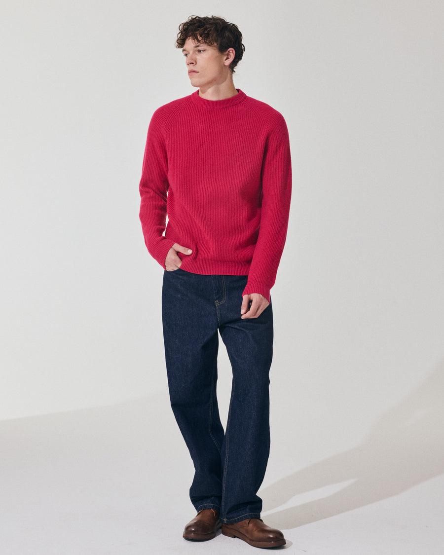 Scaglione ROUND NECK FISHERMAN MIX CASH FUXIA Affare Del Giorno