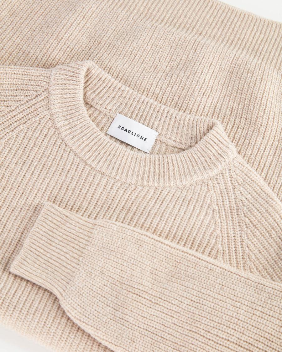 Scaglione ROUND NECK FISHERMAN MIX CASH SAND Convenienza