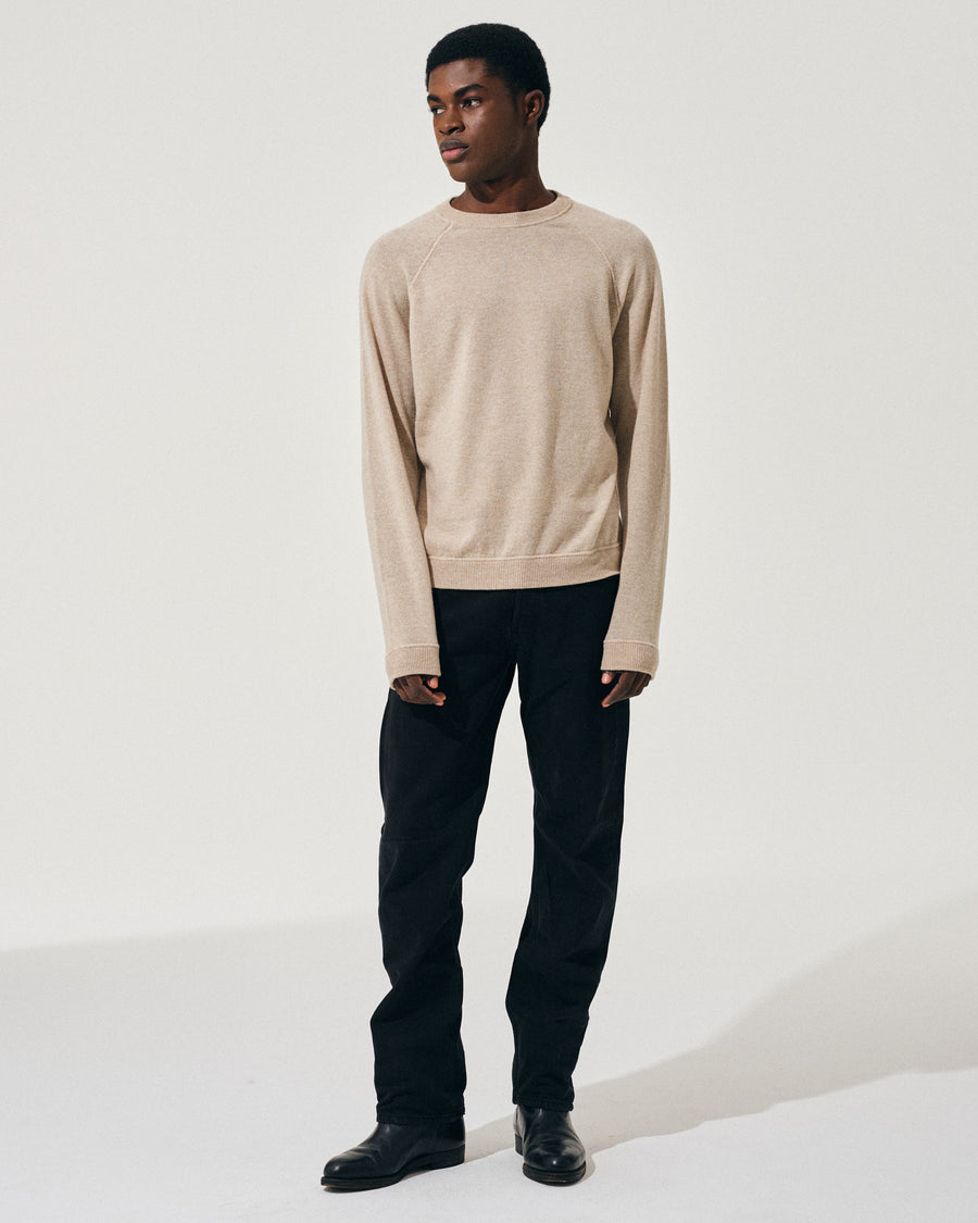 Scaglione ROUND NECK RAGLAN MIX CASH SAND Offerta