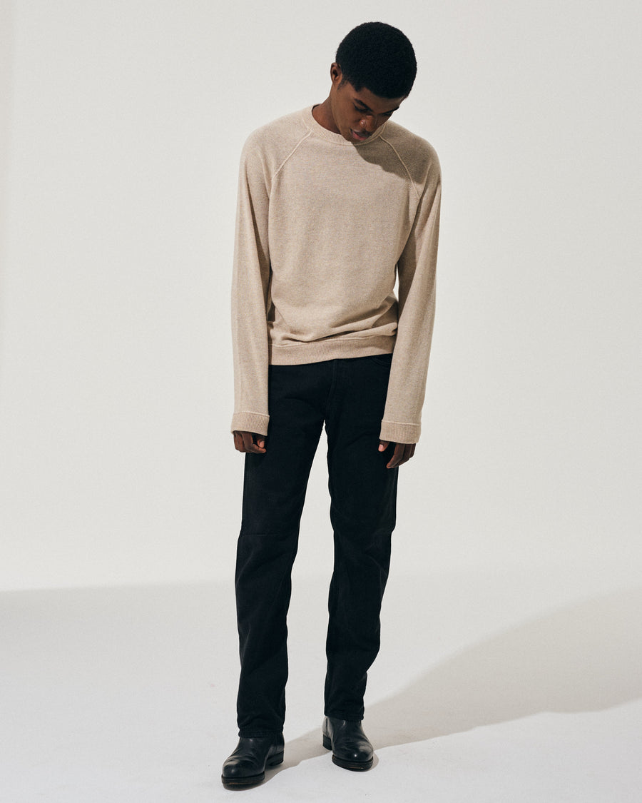 Scaglione ROUND NECK RAGLAN MIX CASH SAND Offerta