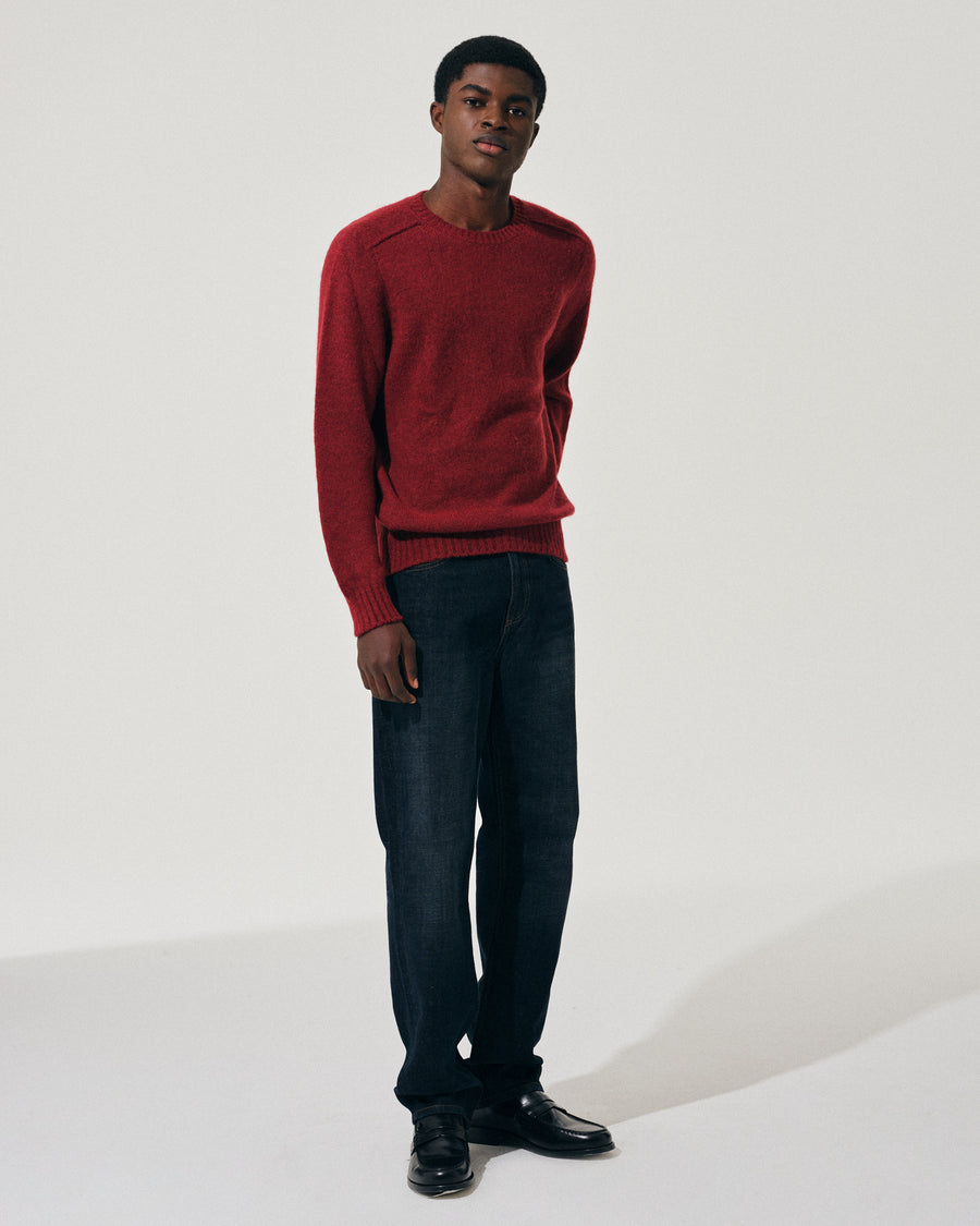 Scaglione ROUND NECK SEAMLESS MARTELLO MERLOT Saldi