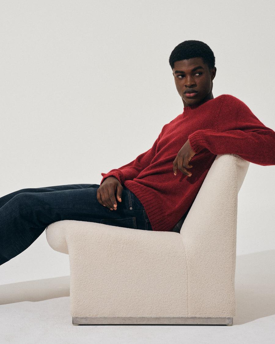 Scaglione ROUND NECK SEAMLESS MARTELLO MERLOT Saldi