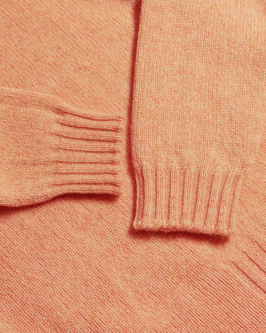 Scaglione ROUND NECK SEAMLESS SOFTWOOL TANGERINE Latest fashion