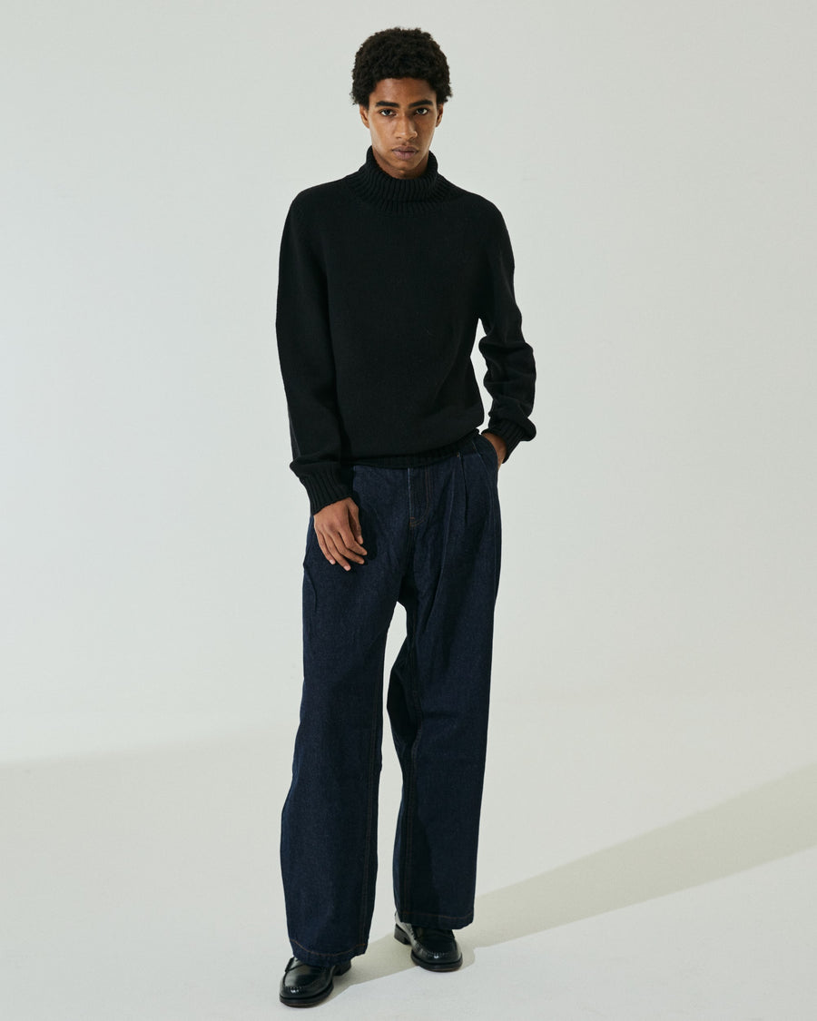 Scaglione TURTLE NECK SOFT HYBRD CASHMERE BLACK Nuovi prodotti