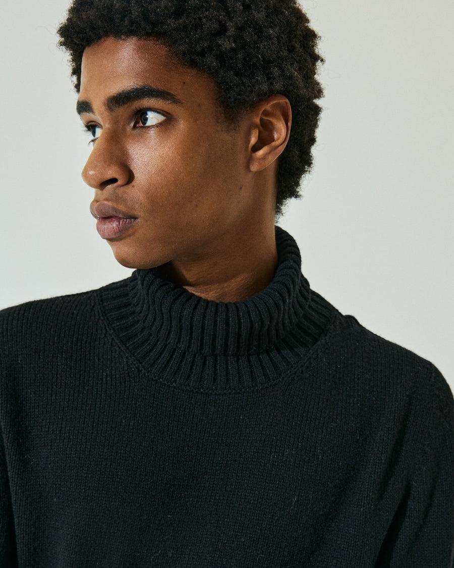 Scaglione TURTLE NECK SOFT HYBRD CASHMERE BLACK Nuovi prodotti