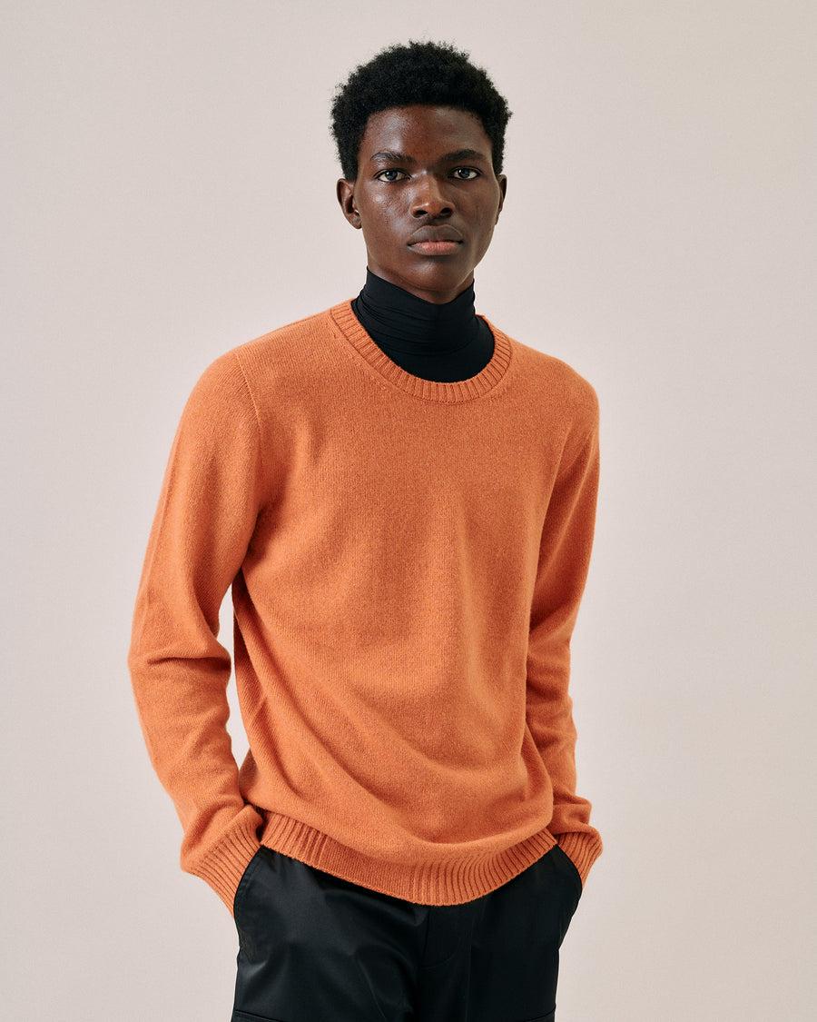 Scaglione ROUND NECK SEAMLESS HYBRD CASHMERE CARROT Promozione temporanea
