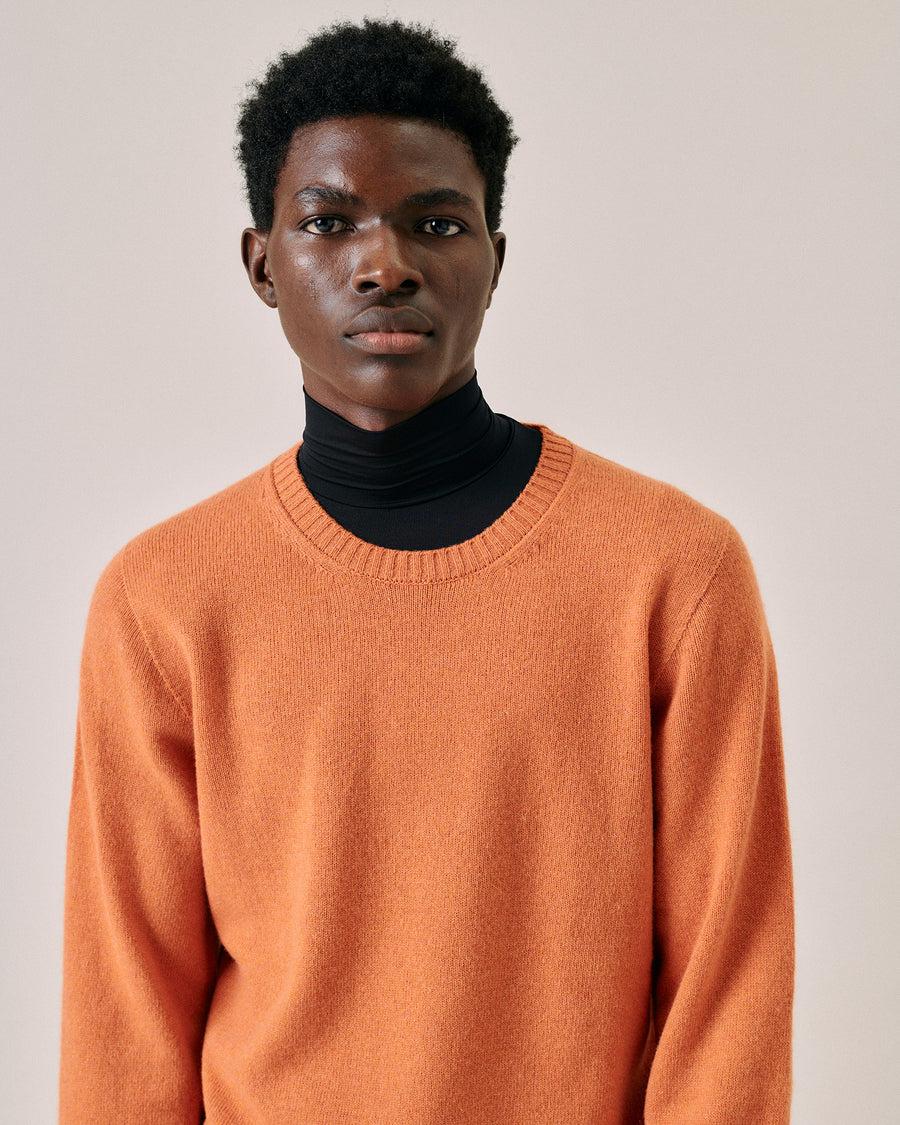 Scaglione ROUND NECK SEAMLESS HYBRD CASHMERE CARROT Promozione temporanea