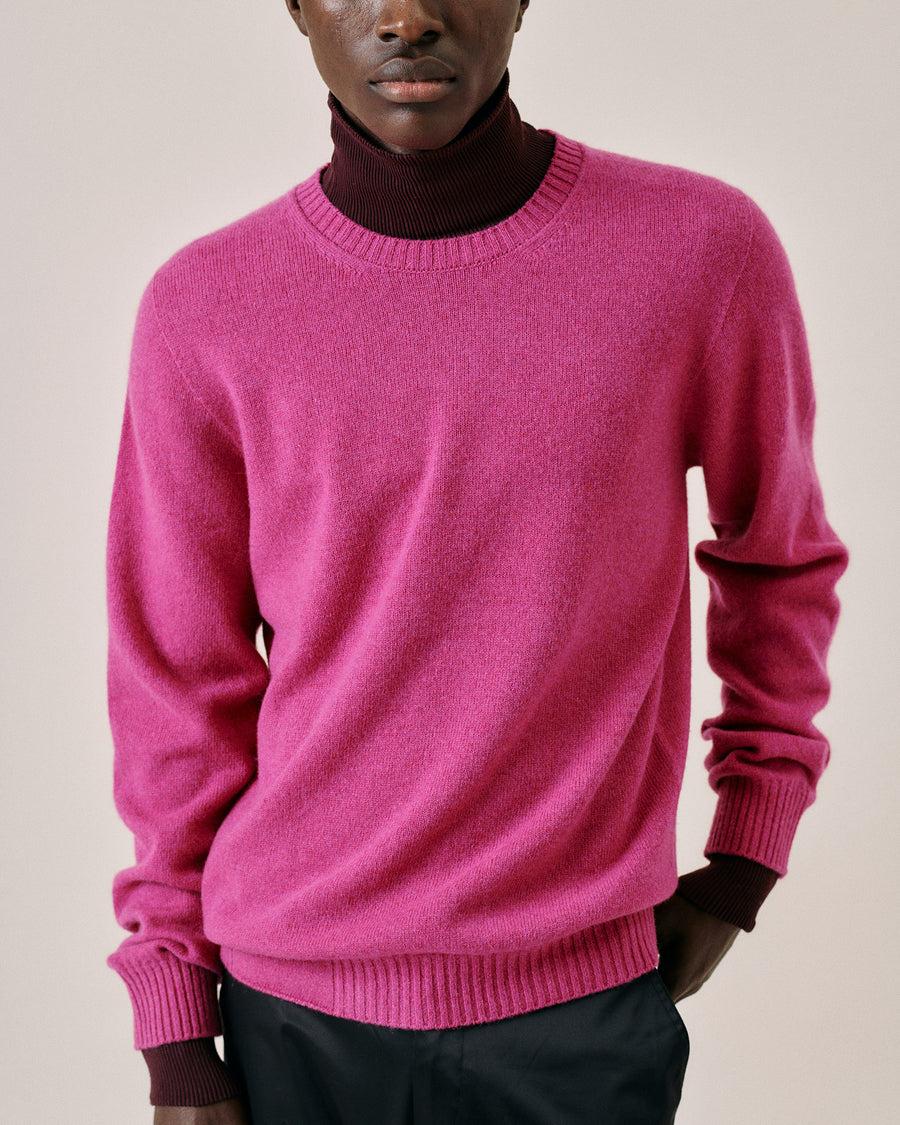 Scaglione ROUND NECK SEAMLESS HYBRD CASHMERE DAHLIA Fino al 50% di sconto