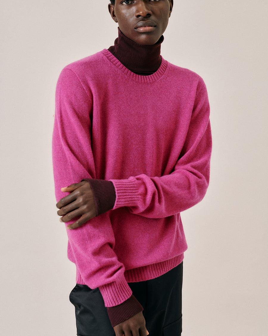 Scaglione ROUND NECK SEAMLESS HYBRD CASHMERE DAHLIA Fino al 50% di sconto
