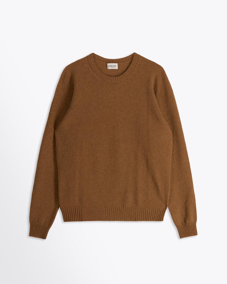 Scaglione ROUND NECK SEAMLESS HYBRD CASHMERE RHUM Fino al 65% di sconto
