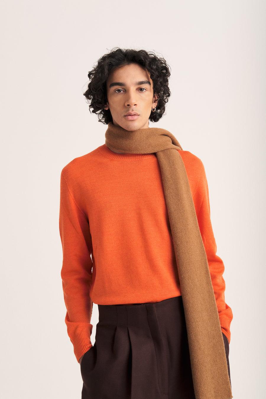 Scaglione ROUND NECK SEAMLESS MERINO CARROT Solo un giorno rimasto
