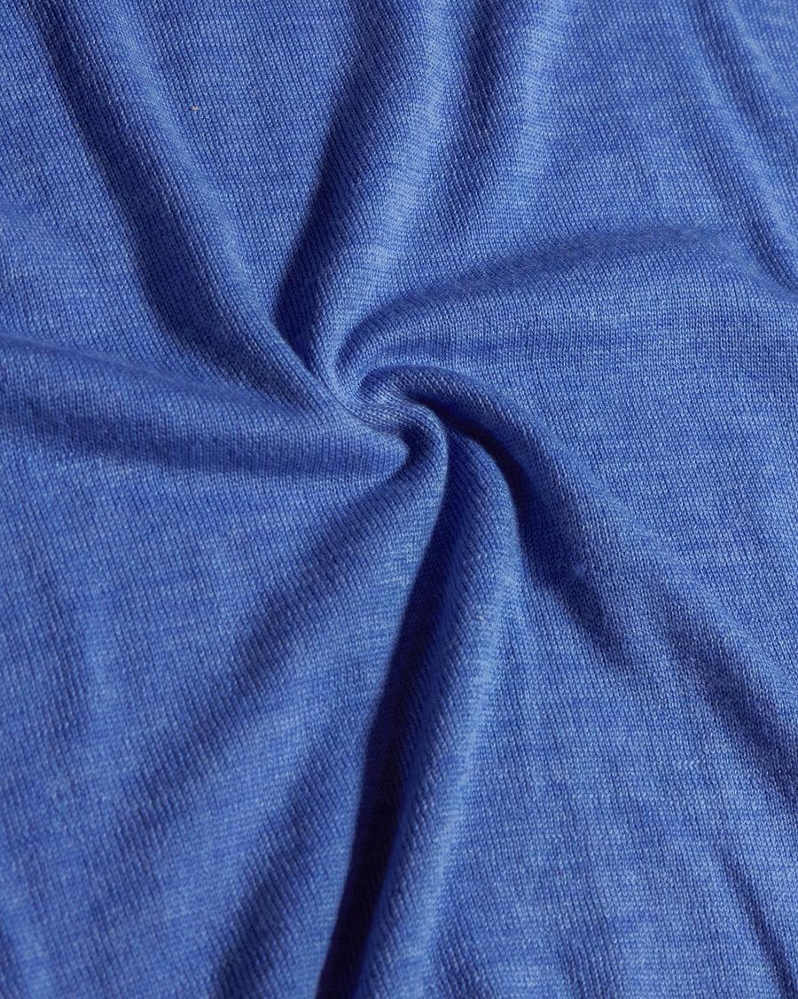 Scaglione ROUND NECK SEAMLESS MERINO CORNFLOWER Super sconto