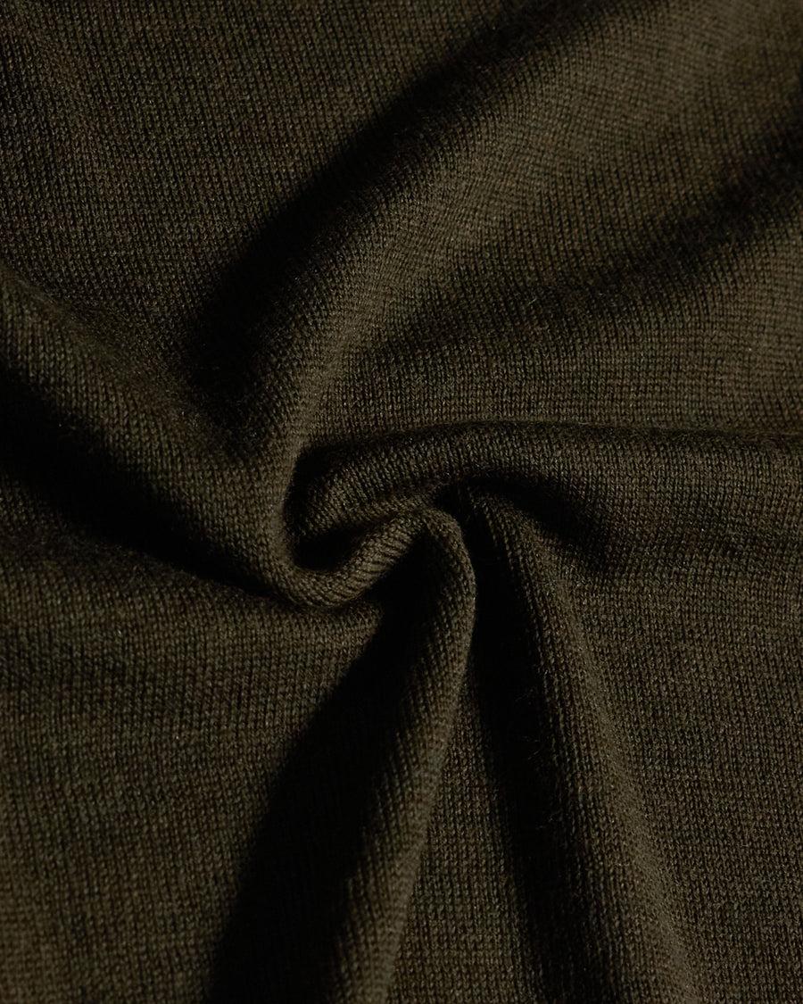 Scaglione ROUND NECK SEAMLESS MERINO ARMY Enormi sconti