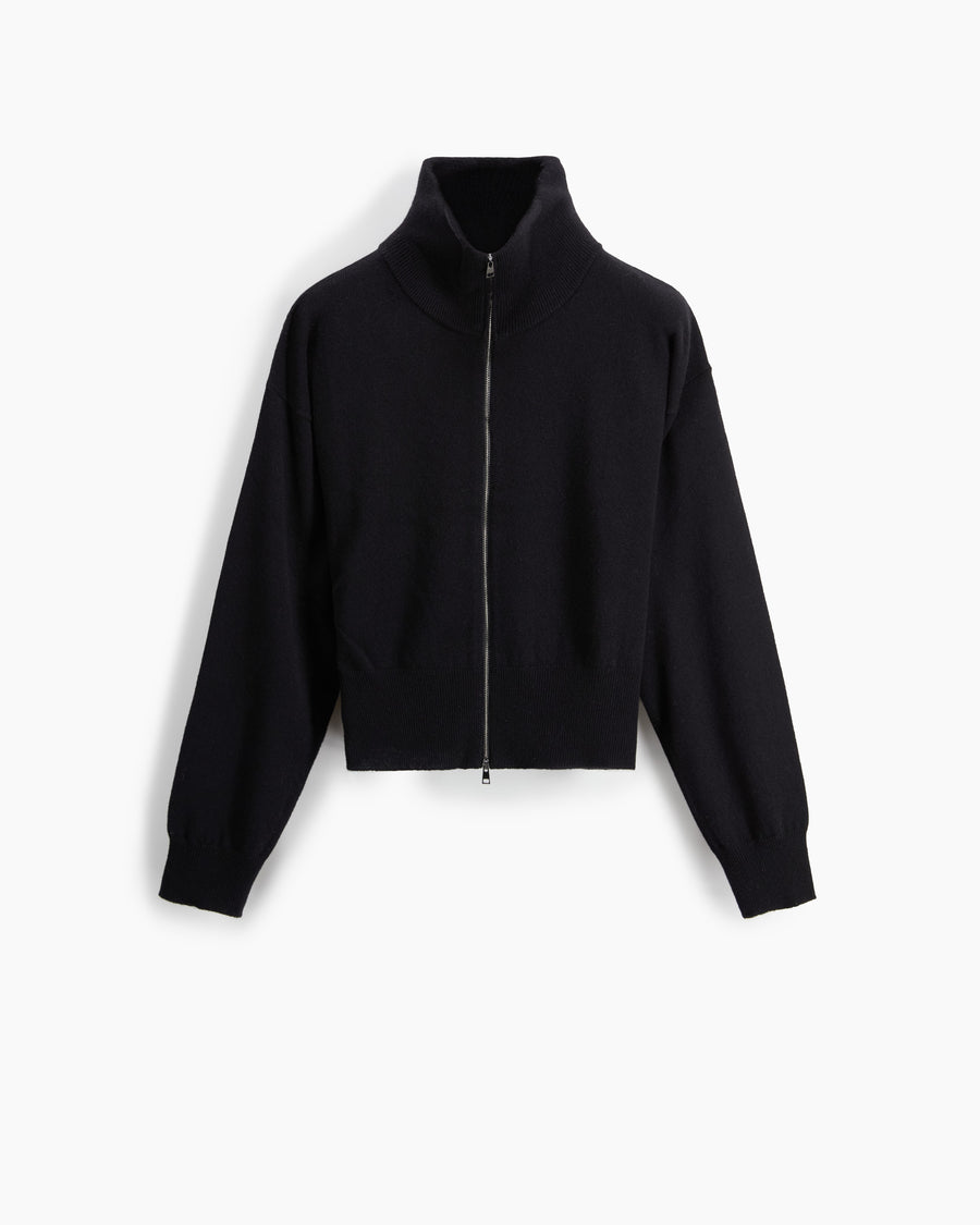Scaglione BOMBER ZIP CASH BLEND BLACK In Linea
