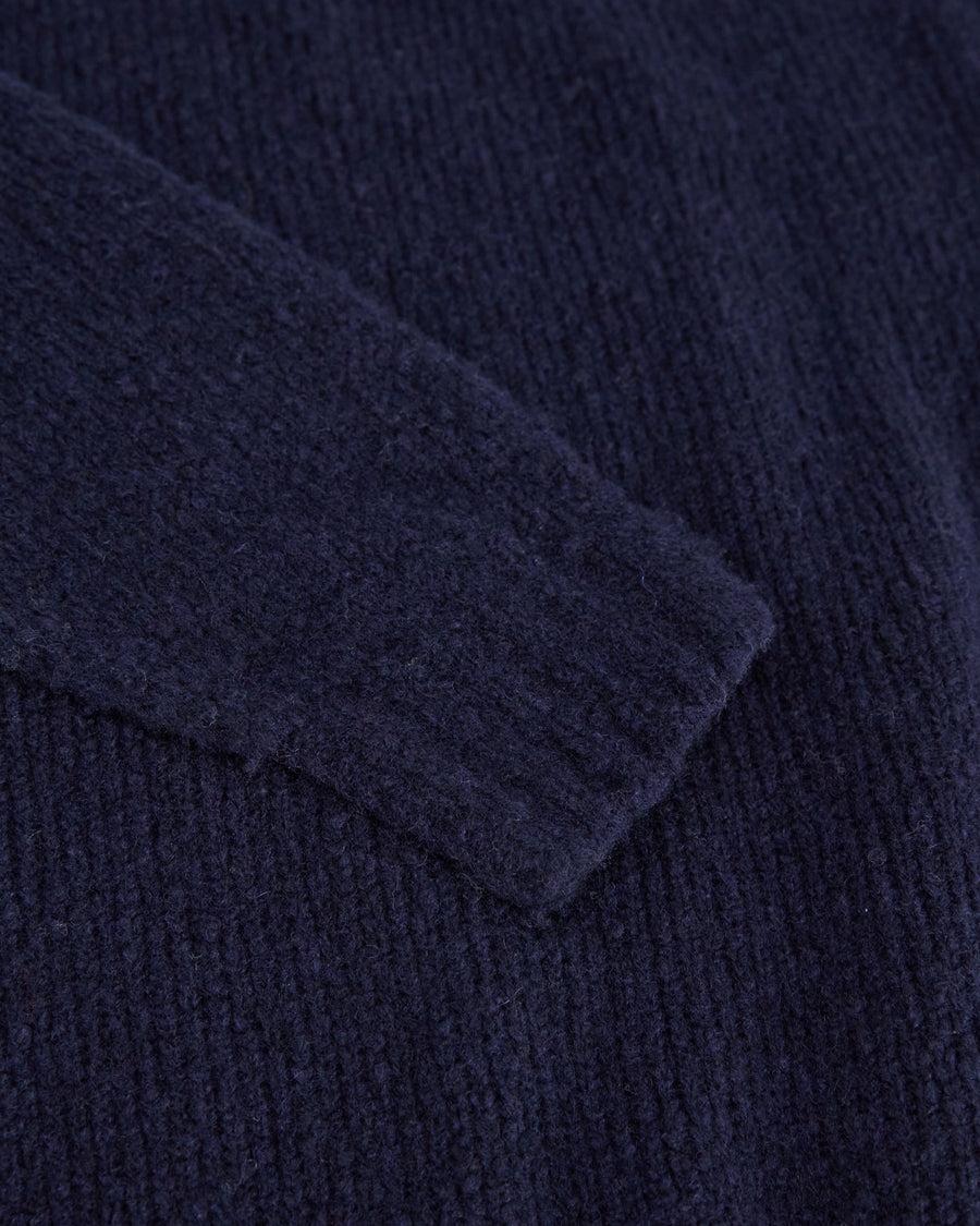 Scaglione ROUND NECK OVER PUFFED CASHMERE NAVY Promozione Limitata