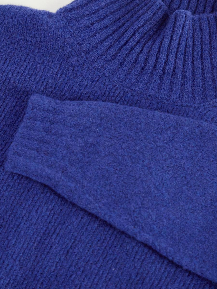 Scaglione TURTLE NECK OVER PUFFED CASHMERE ROYAL Affare Del Giorno