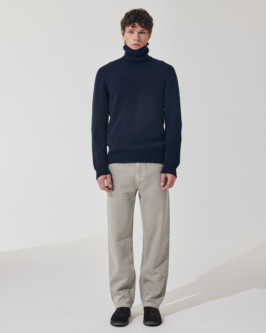 Scaglione TURTLE NECK SEAMLESS SOFTWOOL DKNAVY Outlet