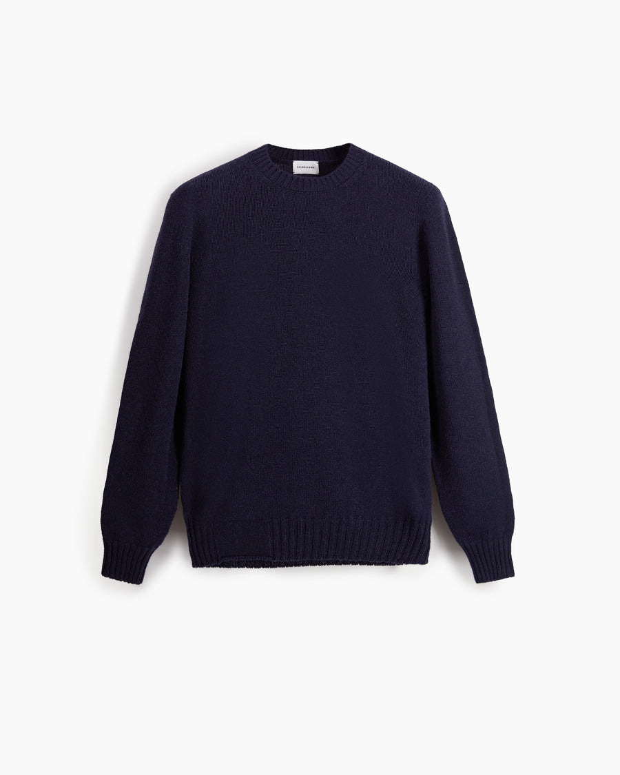 Scaglione ROUND NECK SEAMLESS SOFTWOOL DKNAVY Offerte