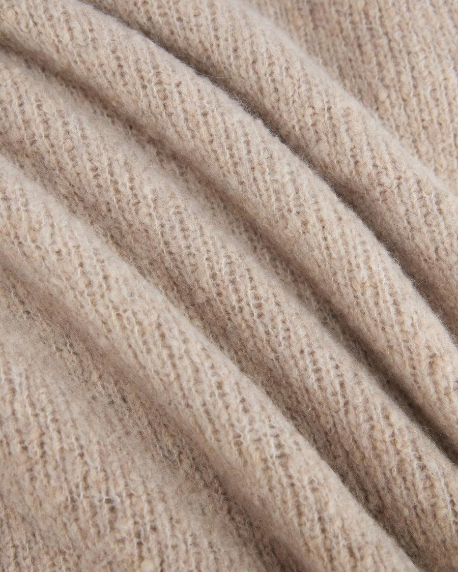 Scaglione ROUND NECK SEAMLESS PUFFED CASHMERE CASHMERE BEIGE Prezzo di fabbrica