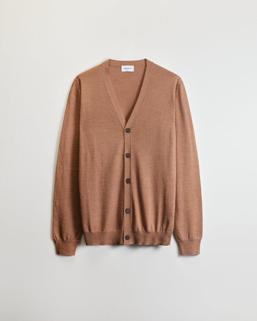 Scaglione CARDIGAN FINELUX CAMEL Offerta esclusiva