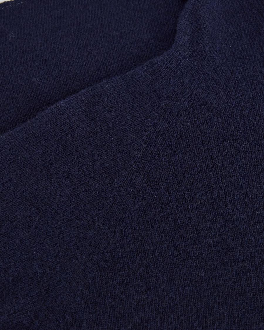 Scaglione TURTLE NECK SLIM RAGLAN SEAMLESS NAVY Offerta San Valentino