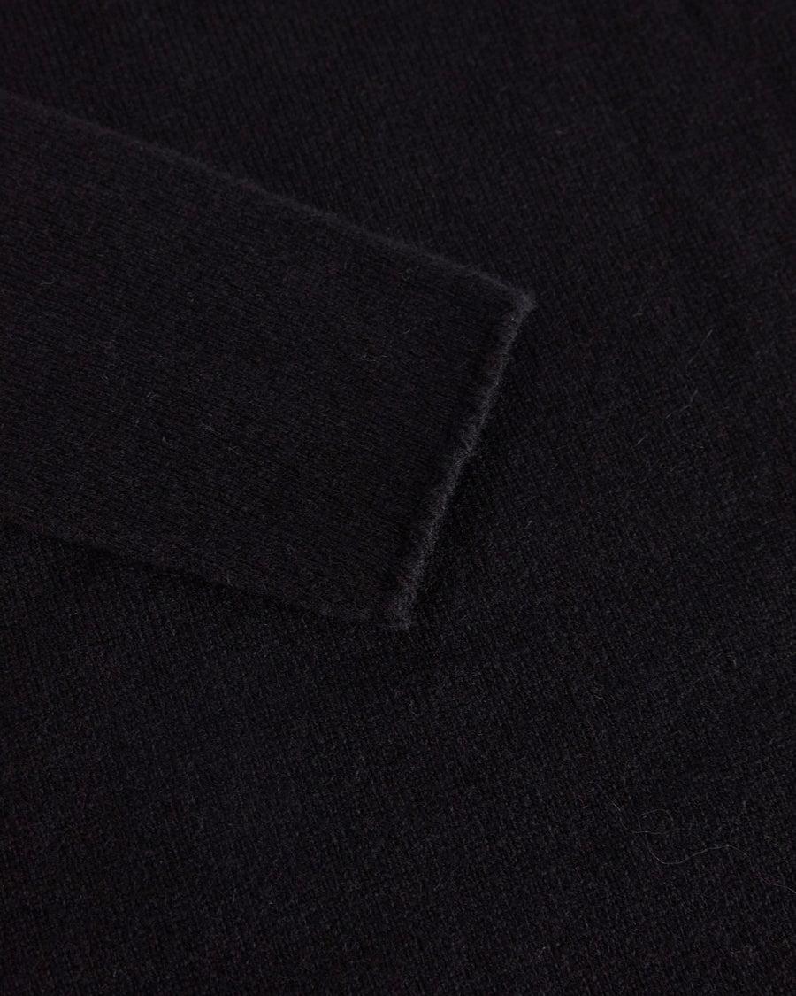 Scaglione TURTLE NECK RAGLAN SEAMLESS HYBRID CASHMERE BLACK Sconti VIP
