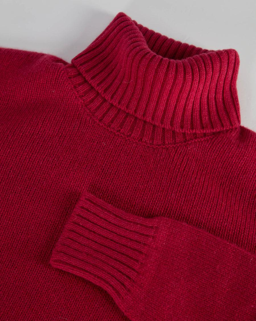 Scaglione TURTLE NECK SOFT HYBRID CASHMERE MAGENTA Super Saving Price