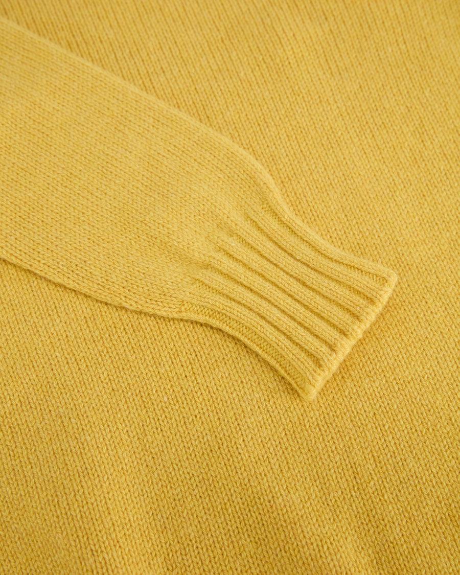Scaglione ROUND NECK SOFT HYBRID CASHMERE YELLOW Rilascio limitato