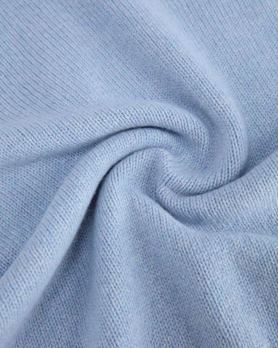 Scaglione ROUND NECK SOFT HYBRID CASHMERE CELESTE Ultimi tre giorni
