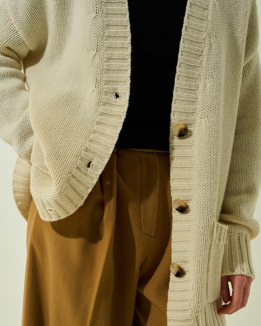 Scaglione CARDIGAN SUPERSOFT HYBRID MILK Latest stili
