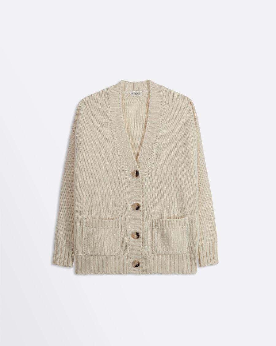Scaglione CARDIGAN SUPERSOFT HYBRID MILK Latest stili