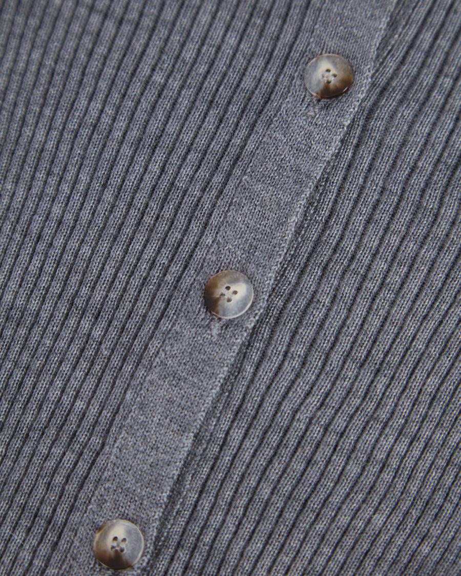 Scaglione CARDIGAN CROP COSTINA FINELUX GREY Ultimi due giorni