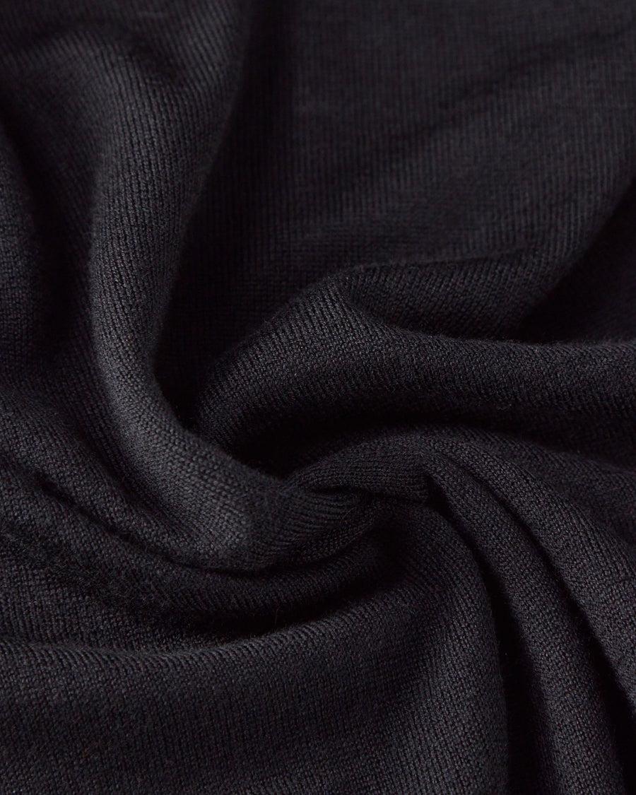 Scaglione R.NECK BOXY FINELUXSOLID BLACK Super sconto