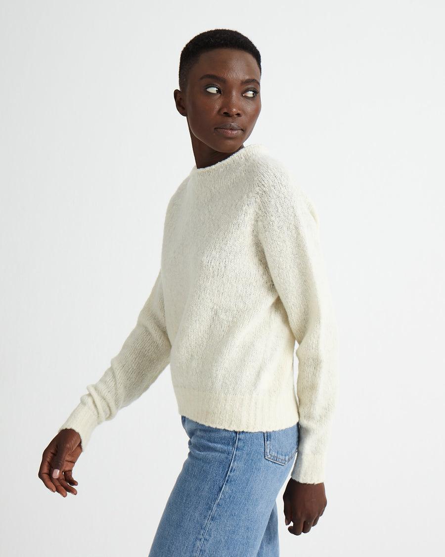Scaglione BOAT SEAMLESS PUFFED CASHMERE MILK Nuovo