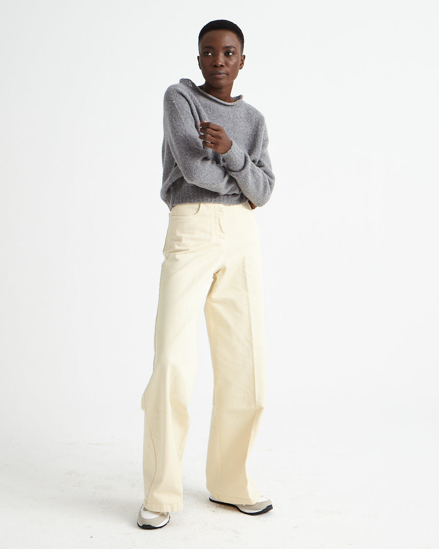 Scaglione BOAT SEAMLESS PUFFED CASHMERE GREY Acquista Ora