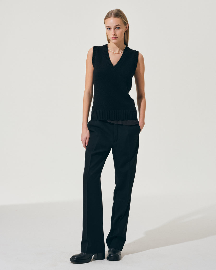 Scaglione GILET SOFT HYBRID CASHMERE BLACK Vendita Economica