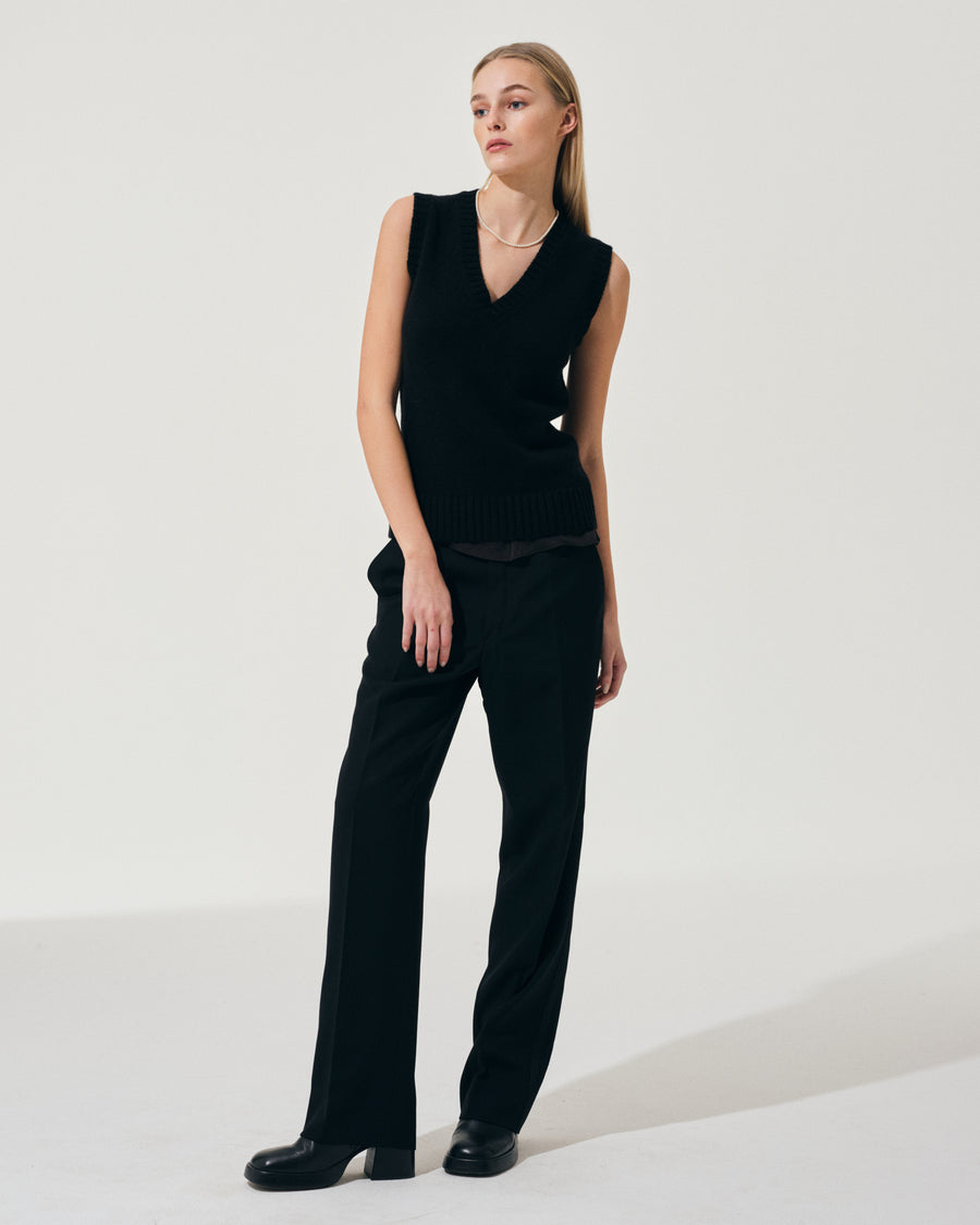 Scaglione GILET SOFT HYBRID CASHMERE BLACK Vendita Economica