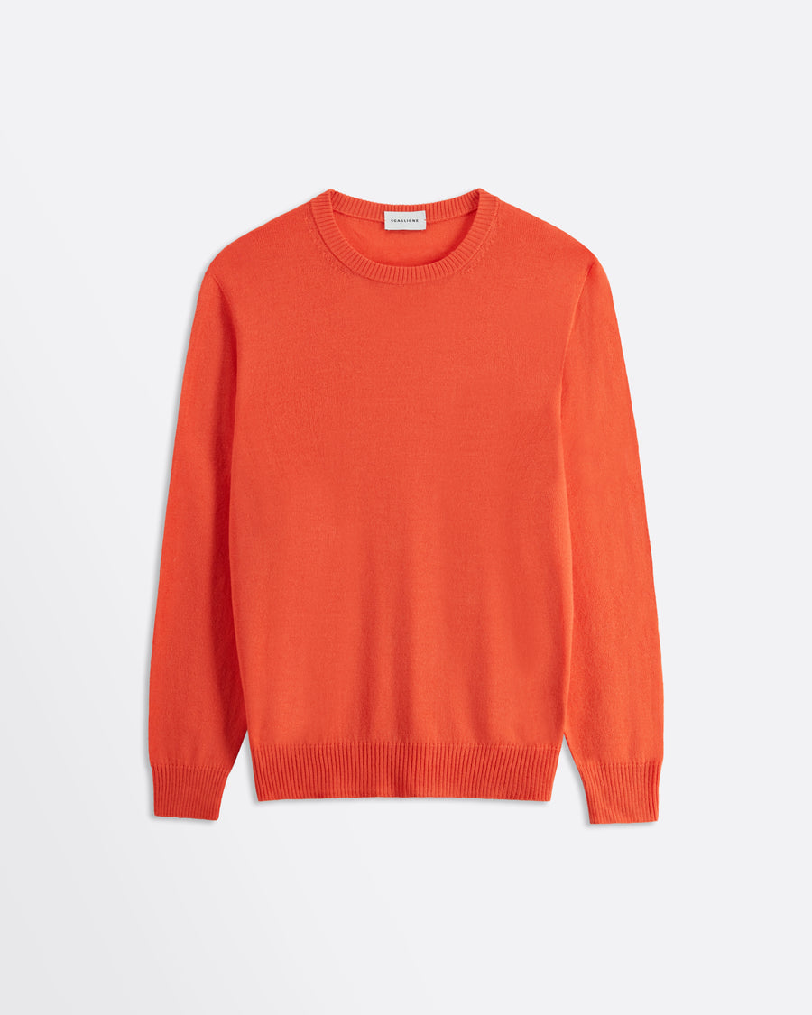 Scaglione ROUNDNECK SEAMLESS MERINO CARROT Negozio