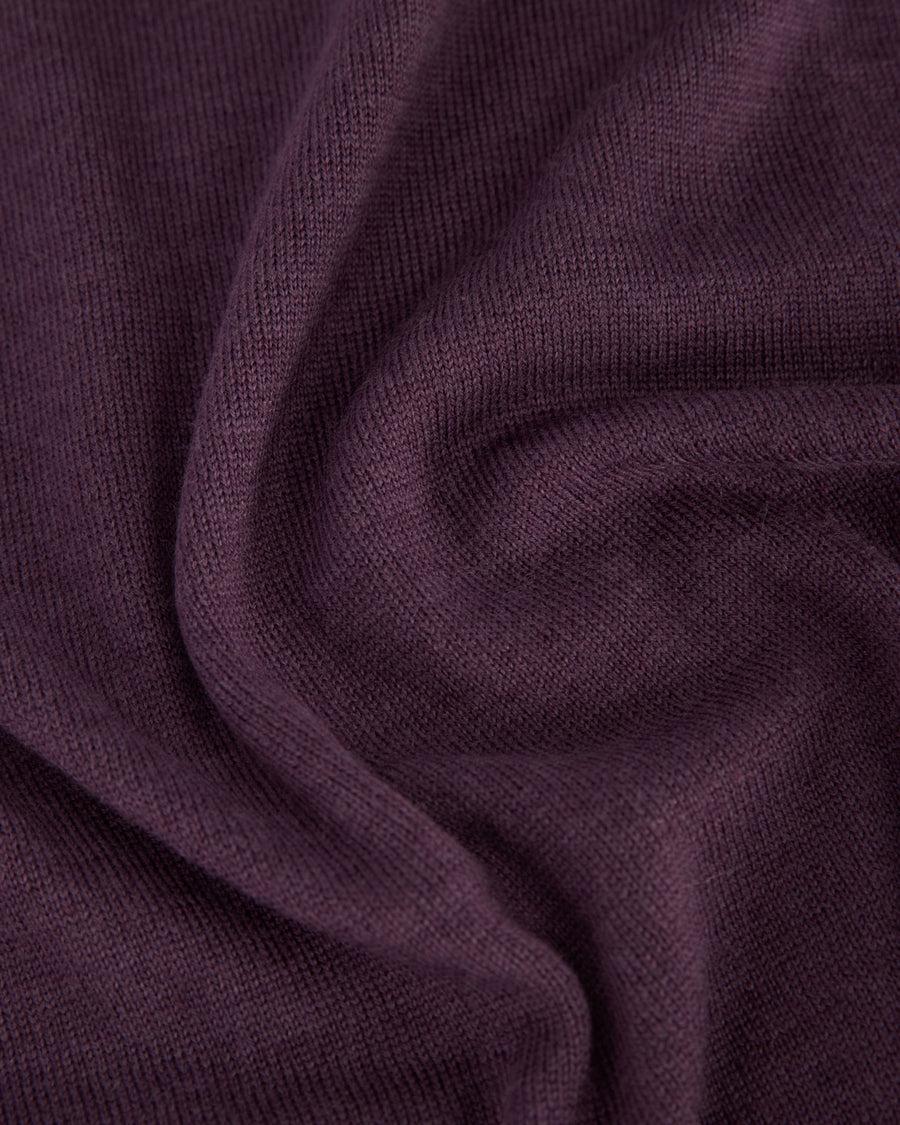 Scaglione ROUNDNECK SEAMLESS MERINO PURPLE In Saldo