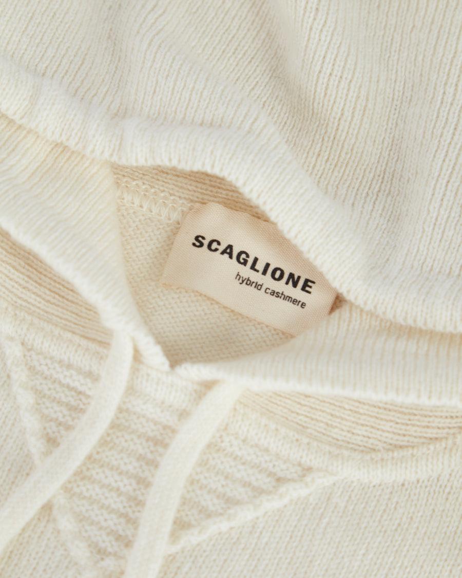 Scaglione HOODY RAGLAN HYBRD CASHMERE MILK Offerta natalizia