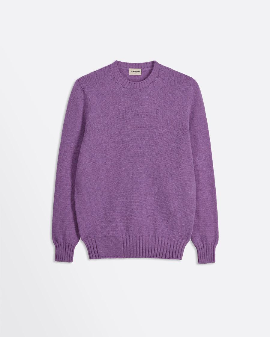 Scaglione ROUND NECK SOFT HYBRD CASHMERE LILAC Offerta Giorno del Papà