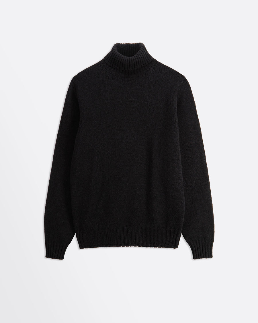 Scaglione TURTLENECK SEAMLESS SOFTWOOL BLACK Latest fashion