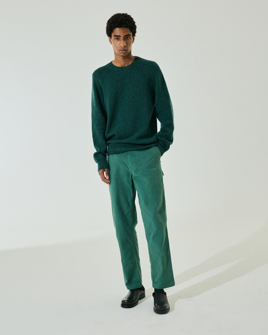 Scaglione ROUNDNECK SEAMLESS SOFTWOOL TEAL Online Outlet