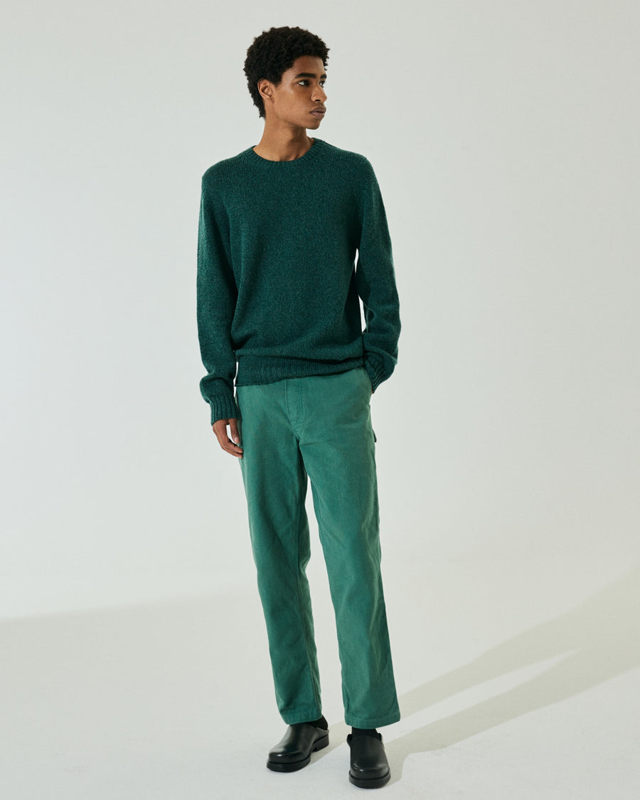 Scaglione ROUNDNECK SEAMLESS SOFTWOOL TEAL Online Outlet